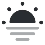 Sun Fog SVG Icon